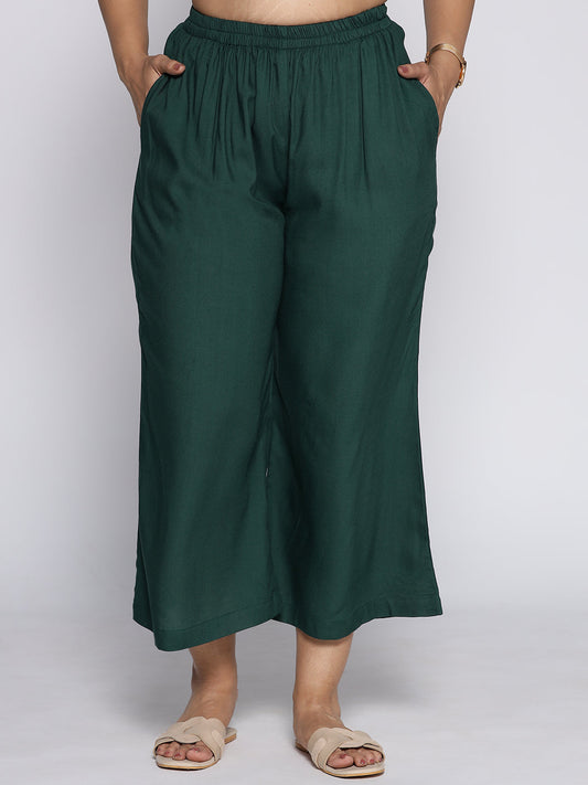 BottleGreen Rayon Culottes