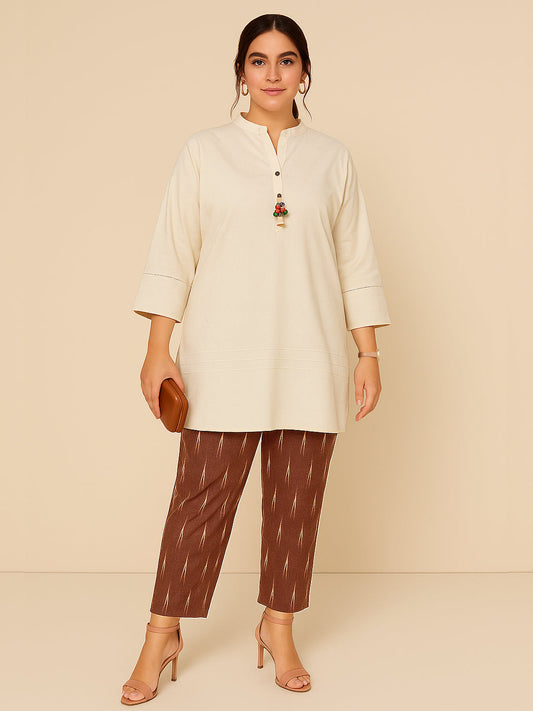Brown Ikat Pants