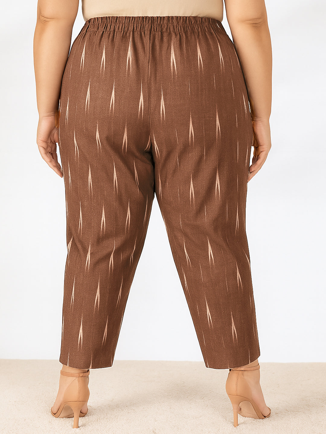 Brown Ikat Pants