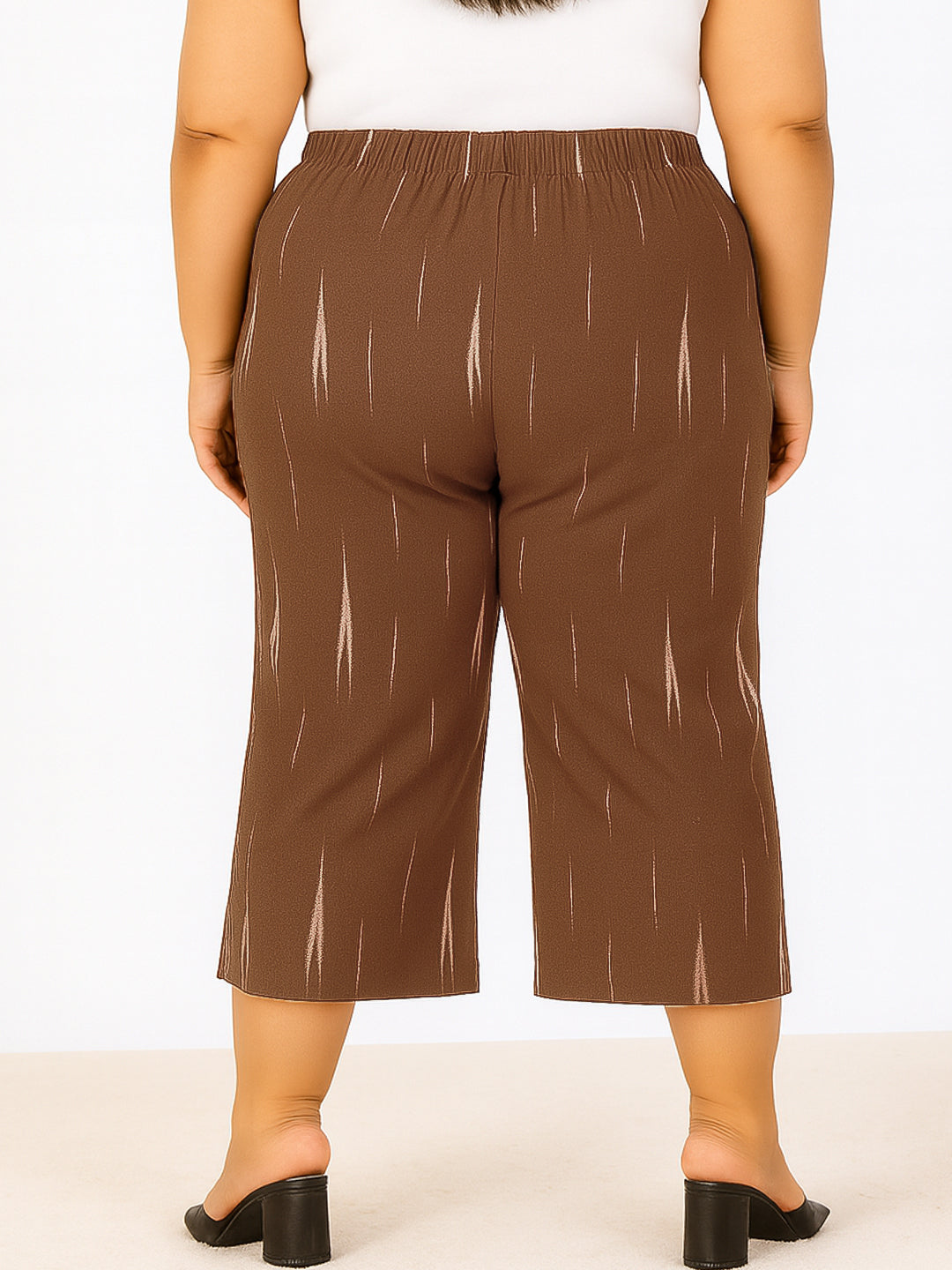 Brown Ikat Culottes