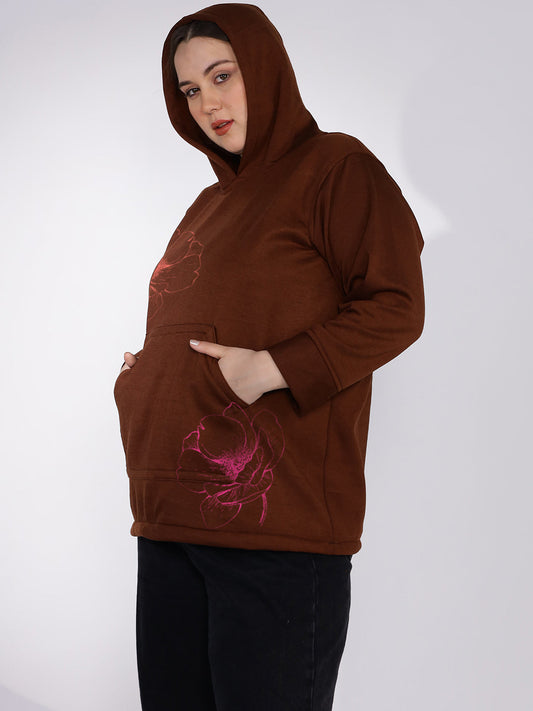 Coffee Fleece Hoodie - SoftBlush