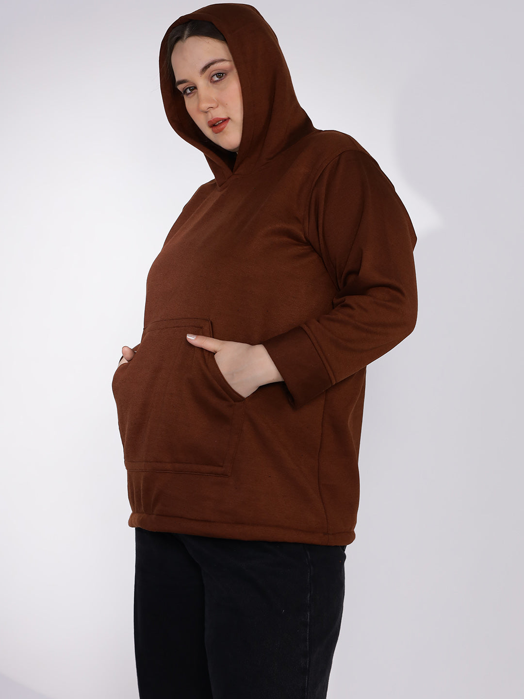 Coffee Fleece Hoodie - Solid