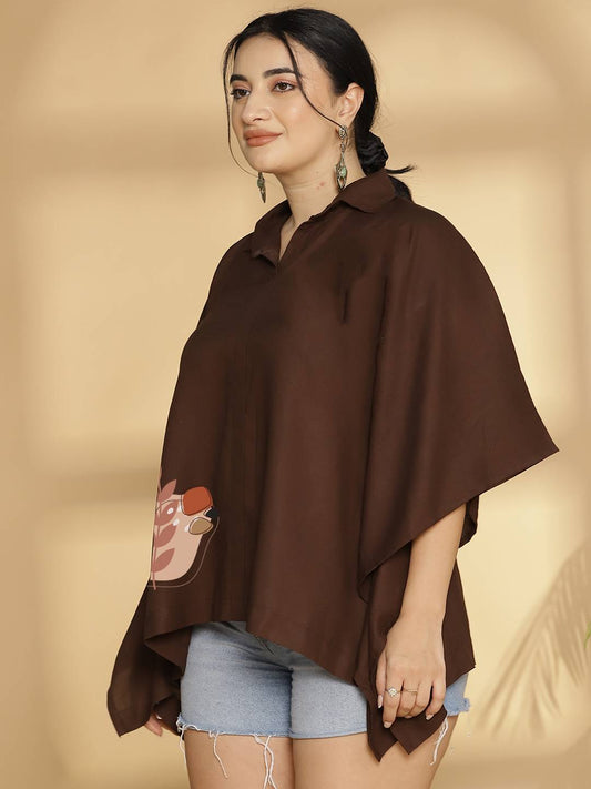 Coffee Kaftan Top - Creative Chaos