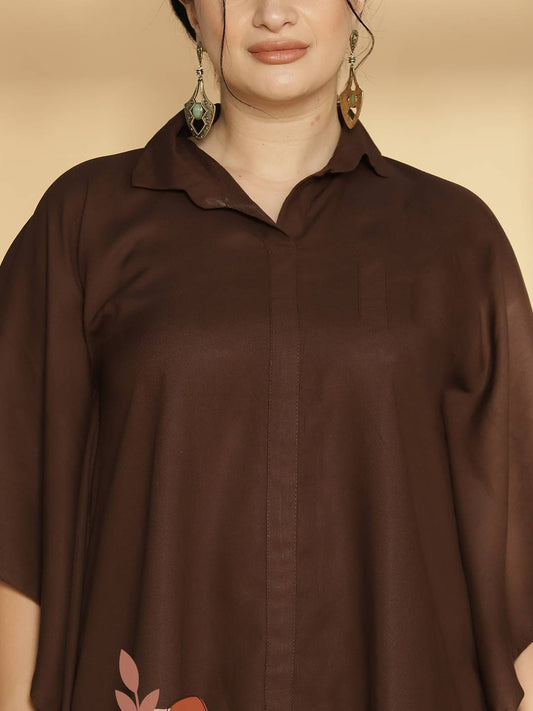 Coffee Kaftan Top - Creative Chaos