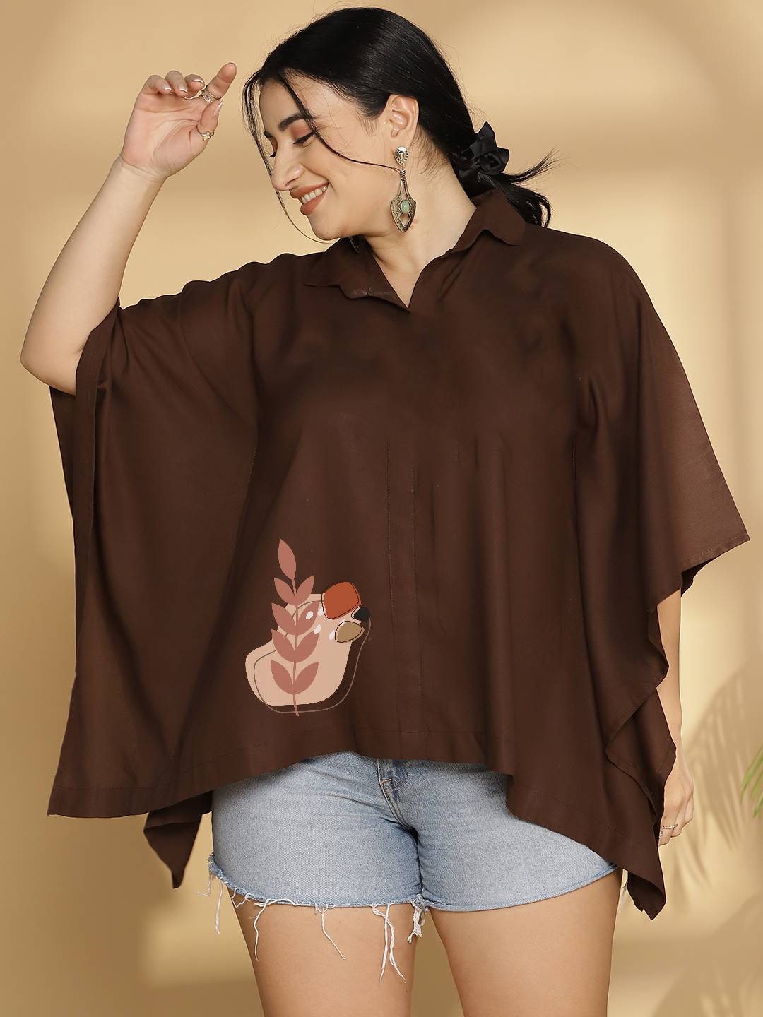 Coffee Kaftan Top - Creative Chaos
