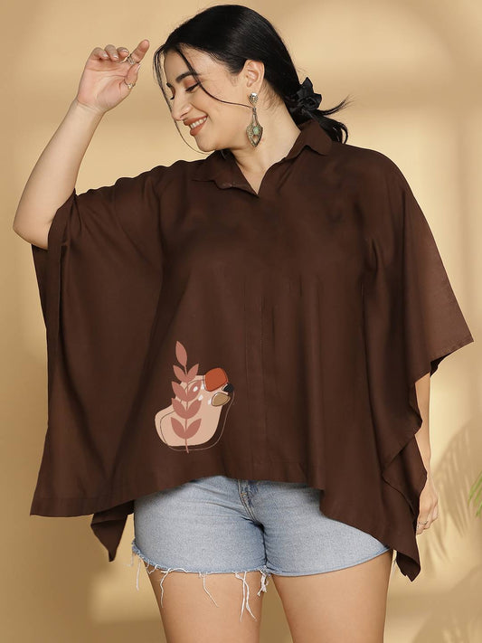 Coffee Kaftan Top - Creative Chaos