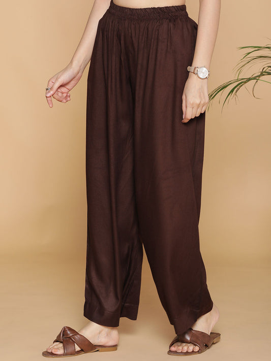 Coffee Palazzo Pants