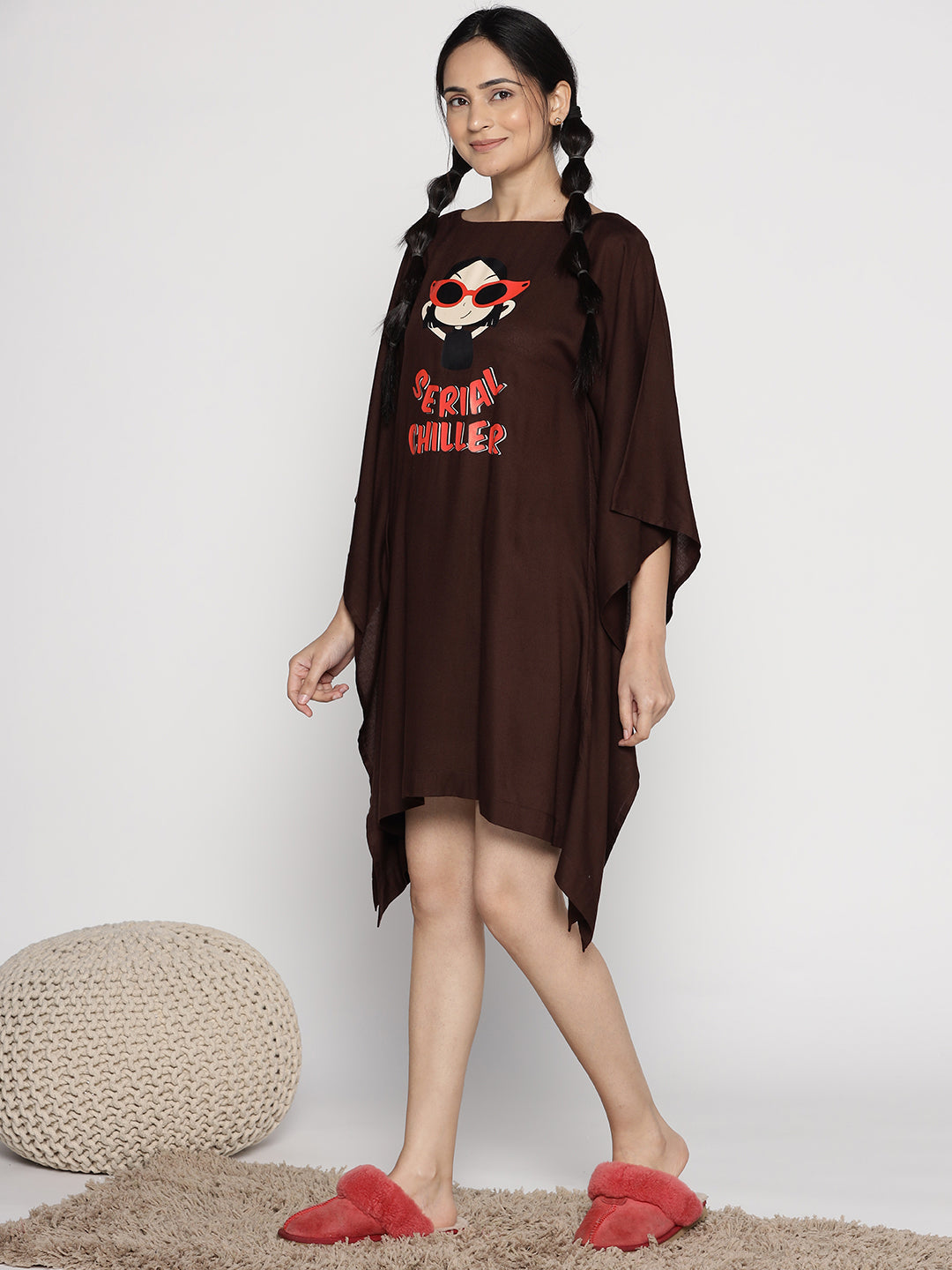 Coffee Rayon Kaftan - Serial Chilling