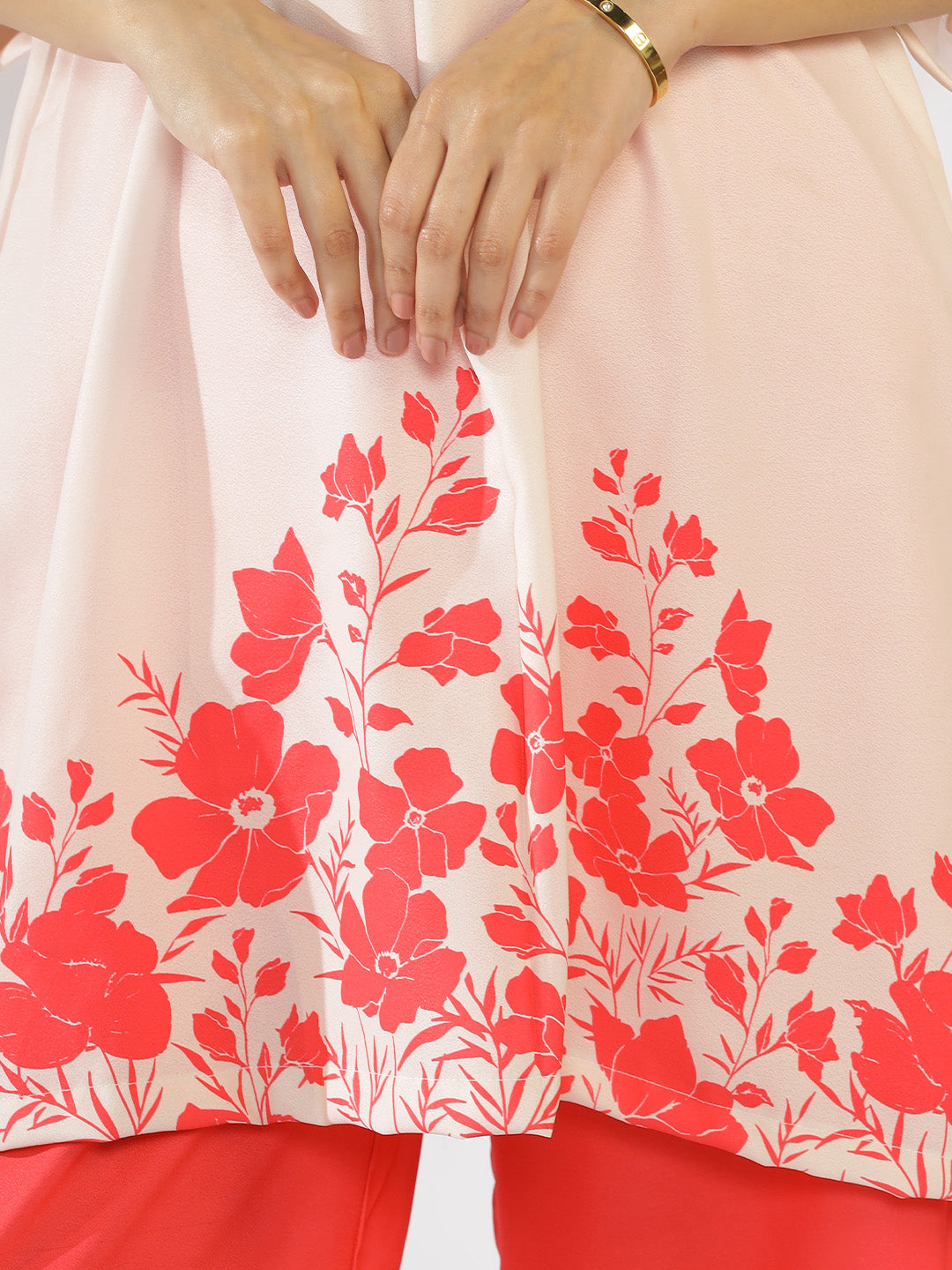 Coral Printed Kurti - Rubina