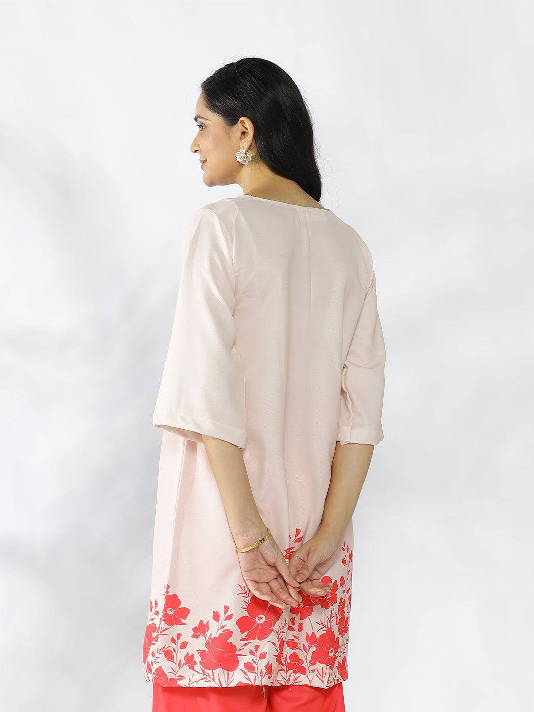 Coral Printed Kurti - Rubina