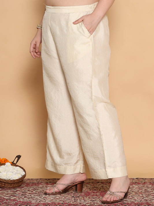 Cream Silk Palazzo