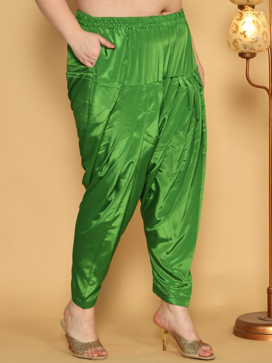 Green Crepe Silk Salwar