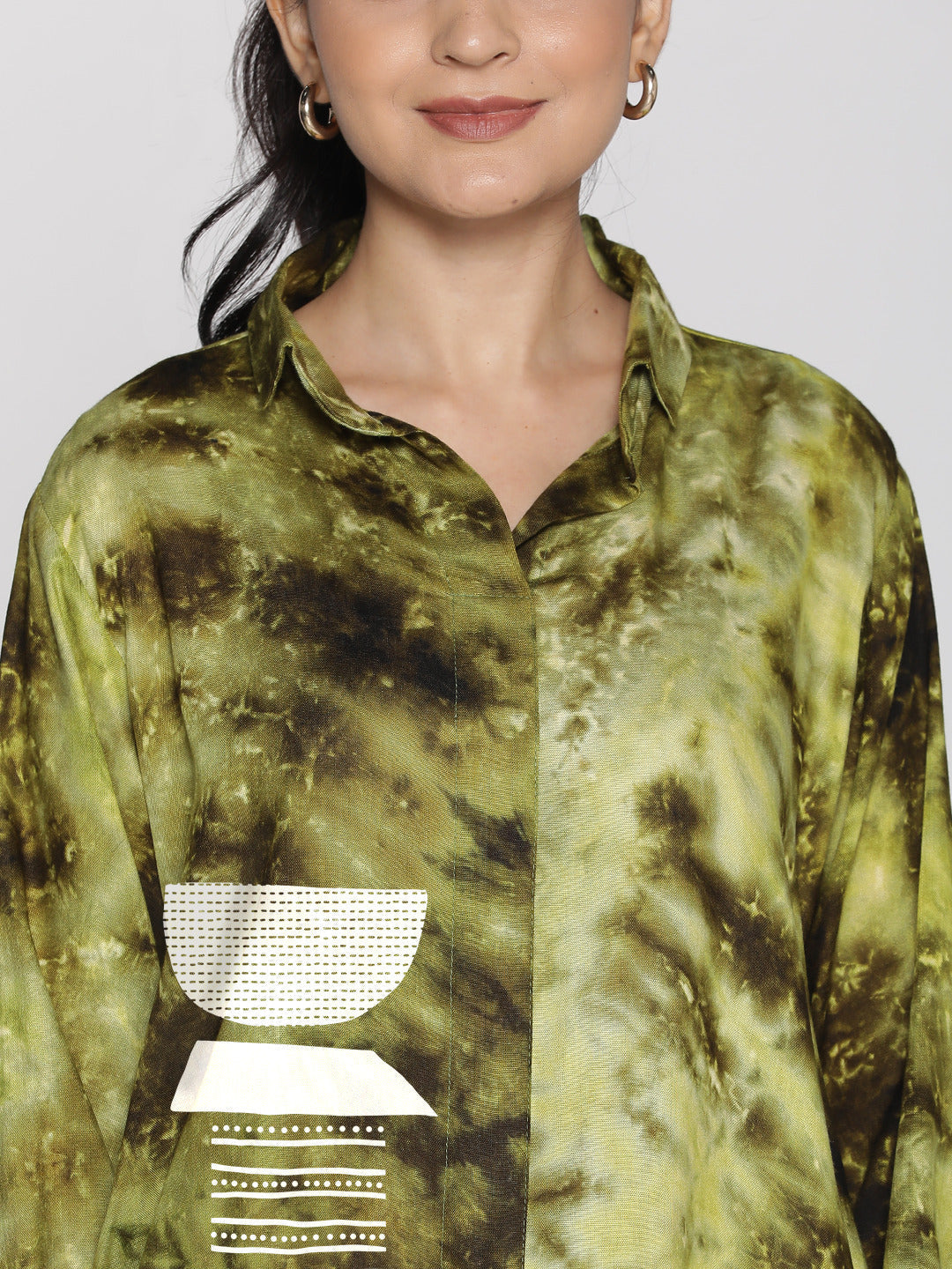 Green TieDye ShirtTop - Sway