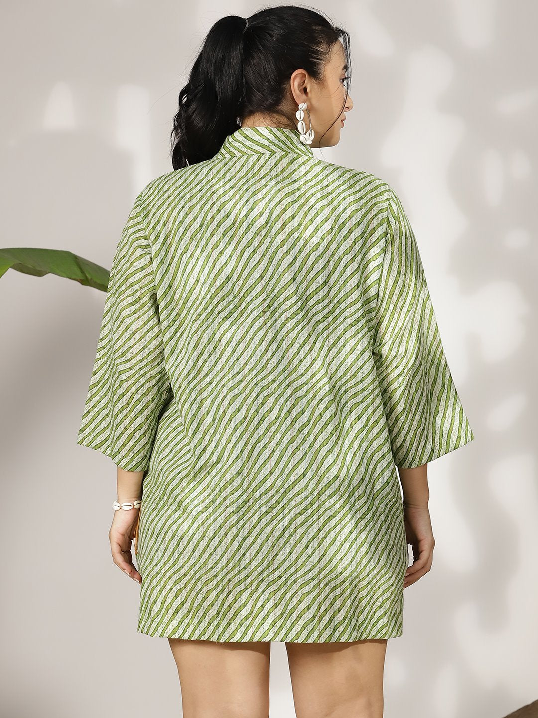 GreenStripes Cotton Shrug