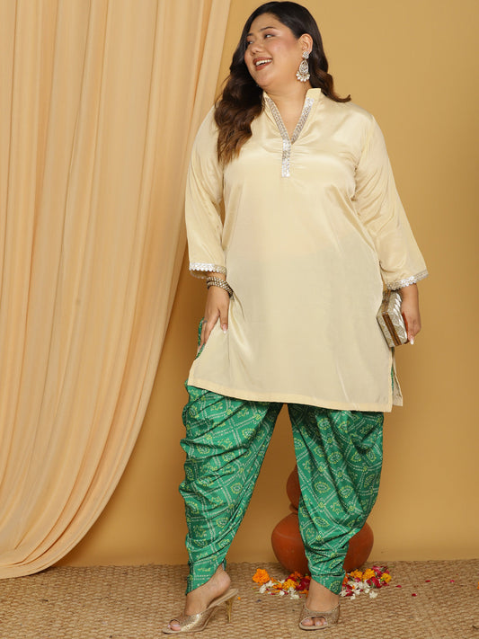GreenBandhani Crepe Silk Dhoti
