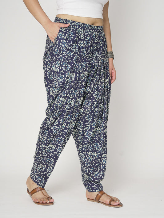 Printed Cotton Salwar - IndigoPetals
