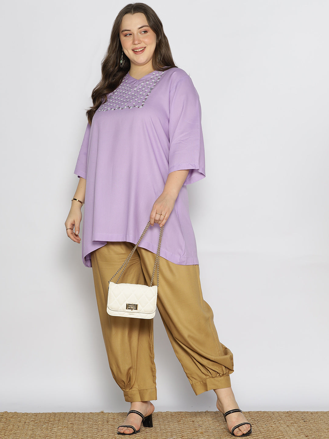 Khaki Rayon Afghani Salwar