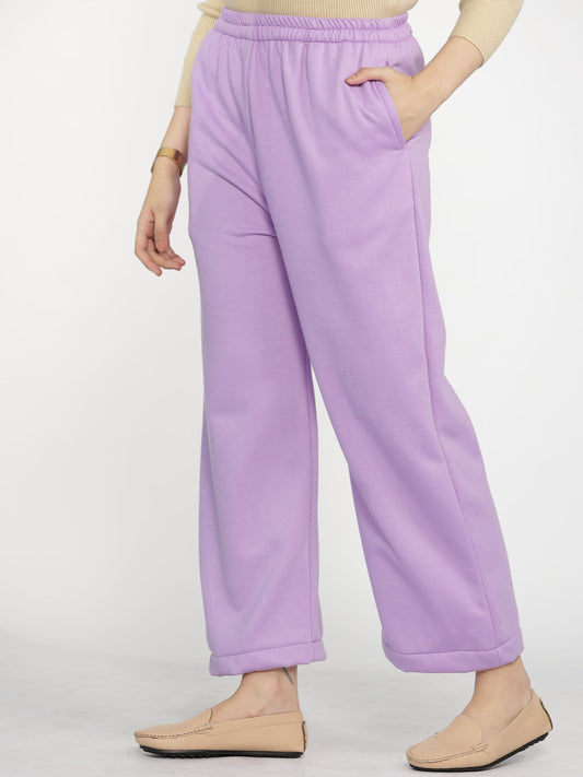 Lavender Fleece Palazzo