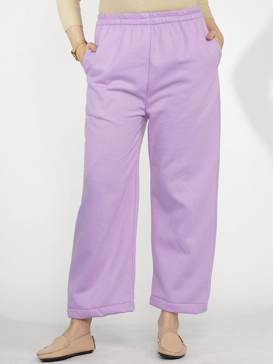 Lavender Fleece Palazzo