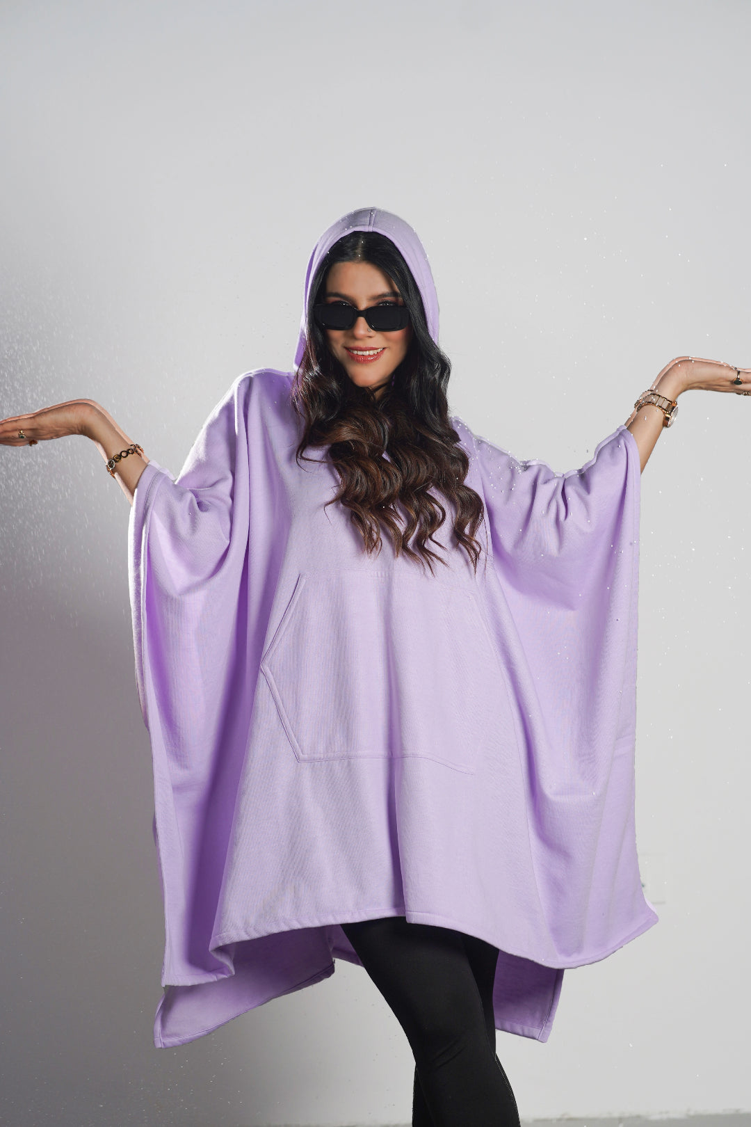 Lavender Poncho Hoodie