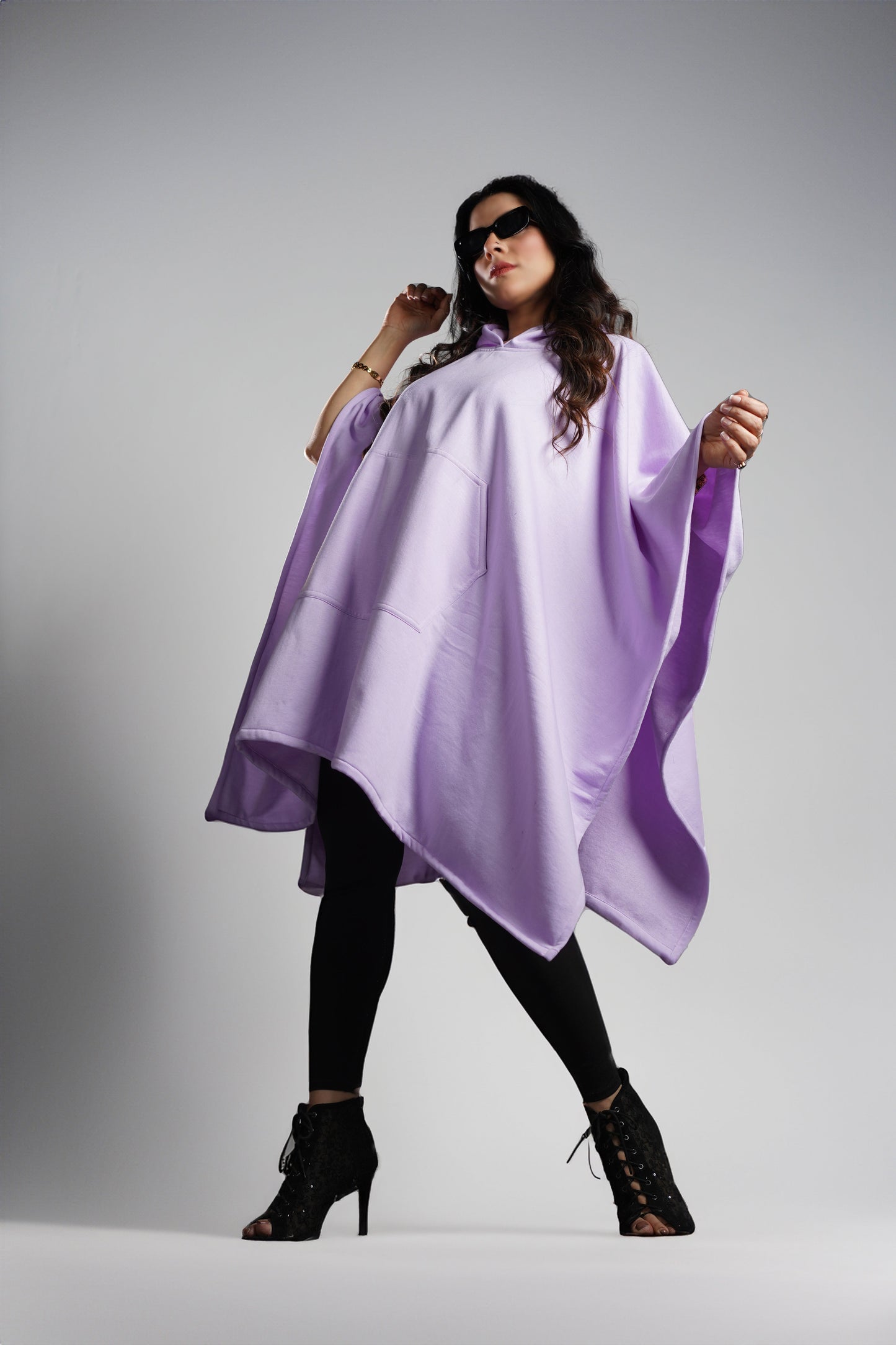 Lavender Poncho Hoodie