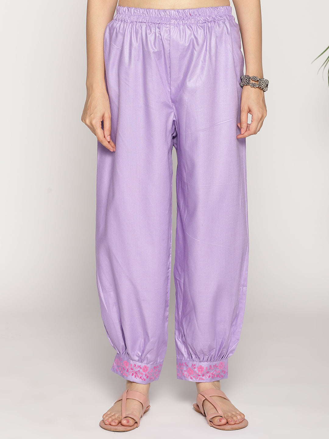 Lavender Rayon Afghani Salwar - Ibisco