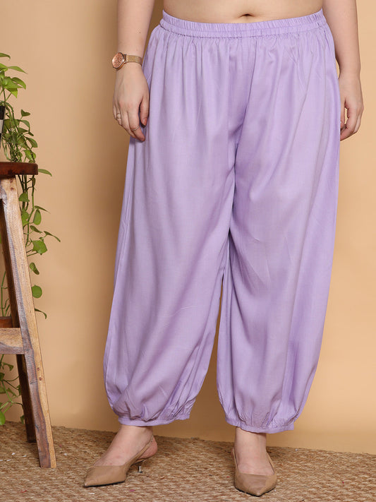 Lavender Rayon Balloon Salwar