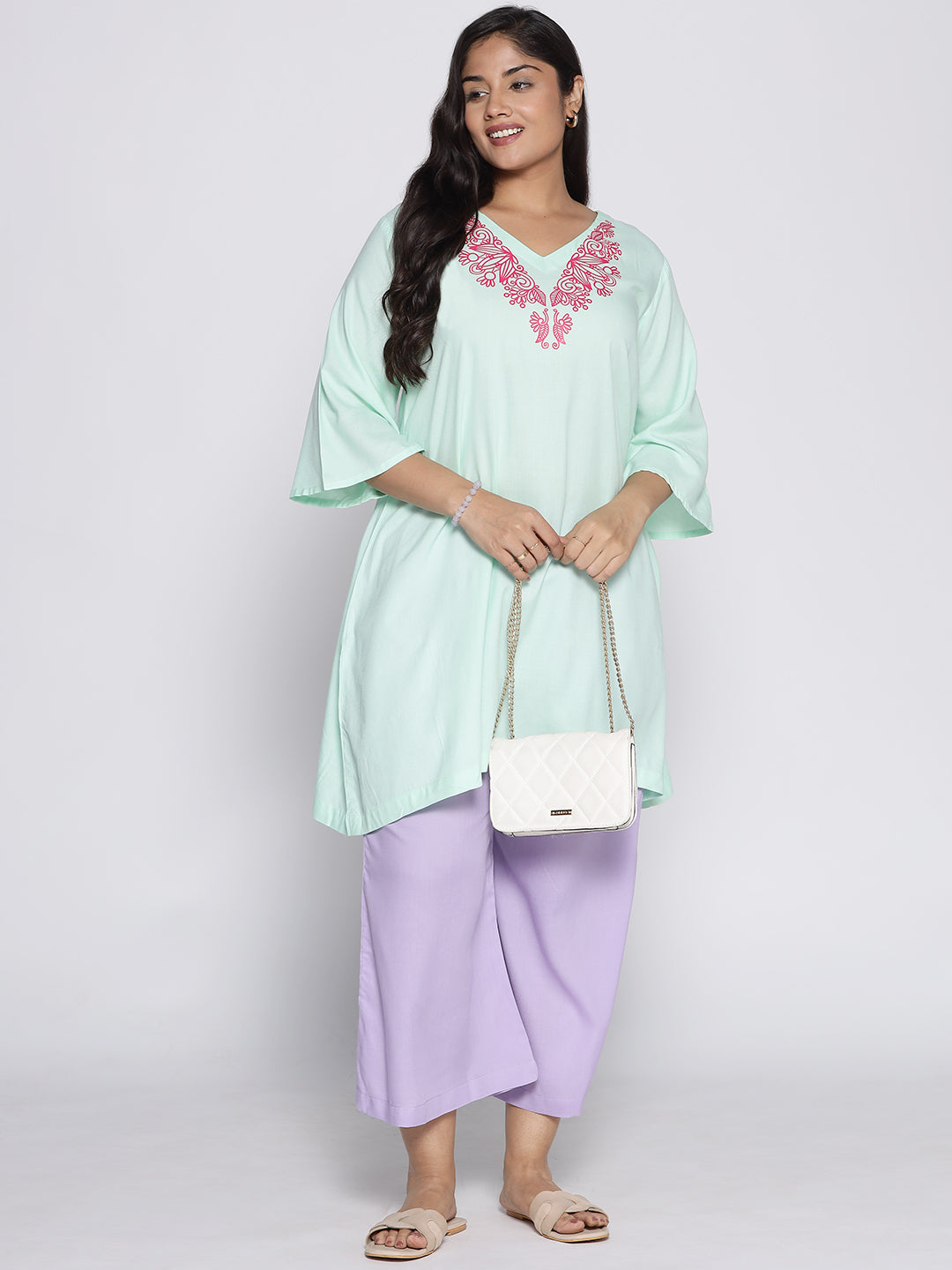 Lavender Rayon Culottes