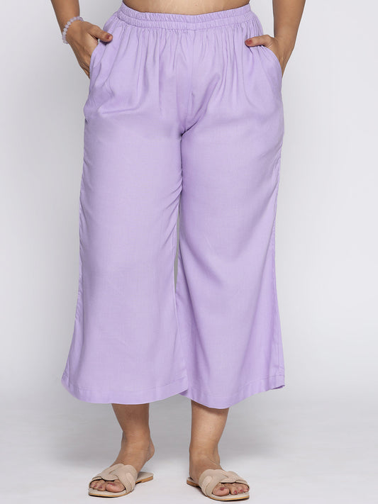 Lavender Rayon Culottes