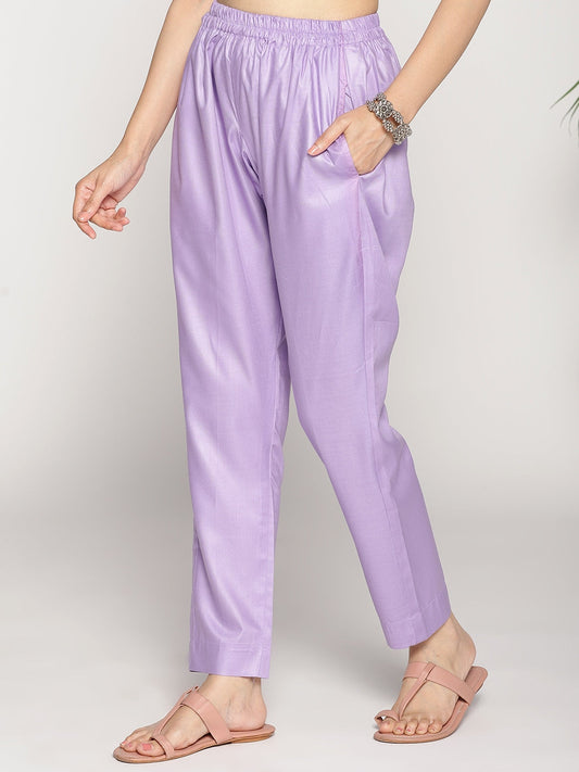 Lavender Rayon Pants