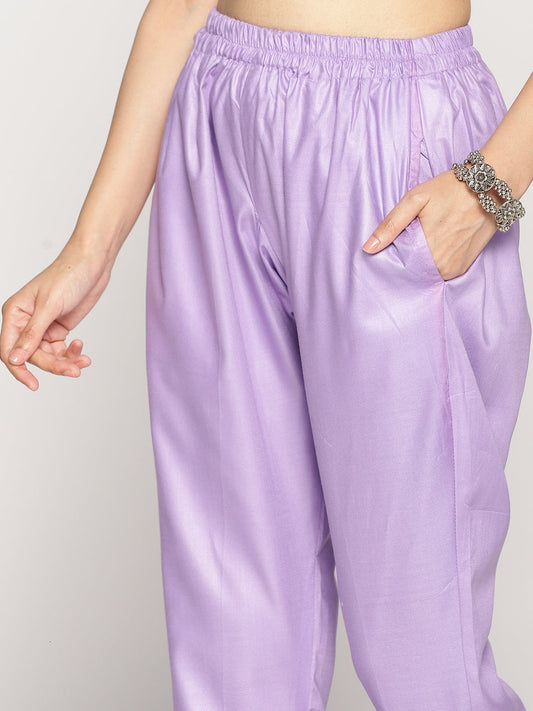 Lavender Rayon Pants