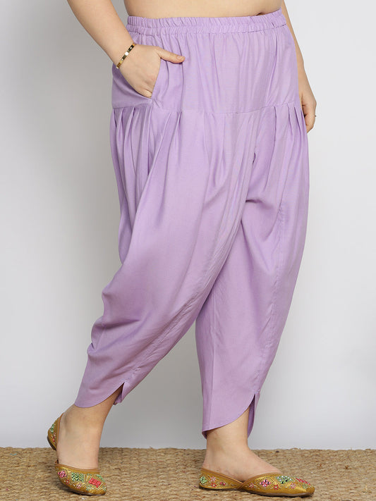 Lavender Rayon Tulip Salwar