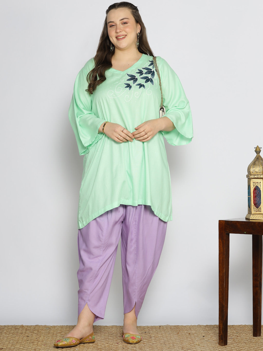 Lavender Rayon Tulip Salwar