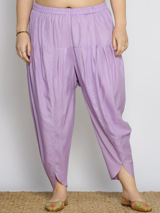 Lavender Rayon Tulip Salwar