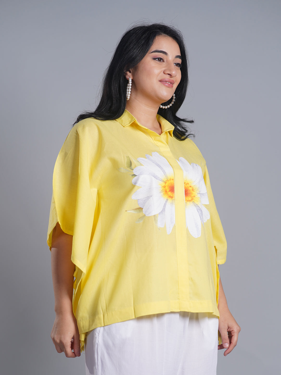 Lemon Kaftan Top - DaisyFresh