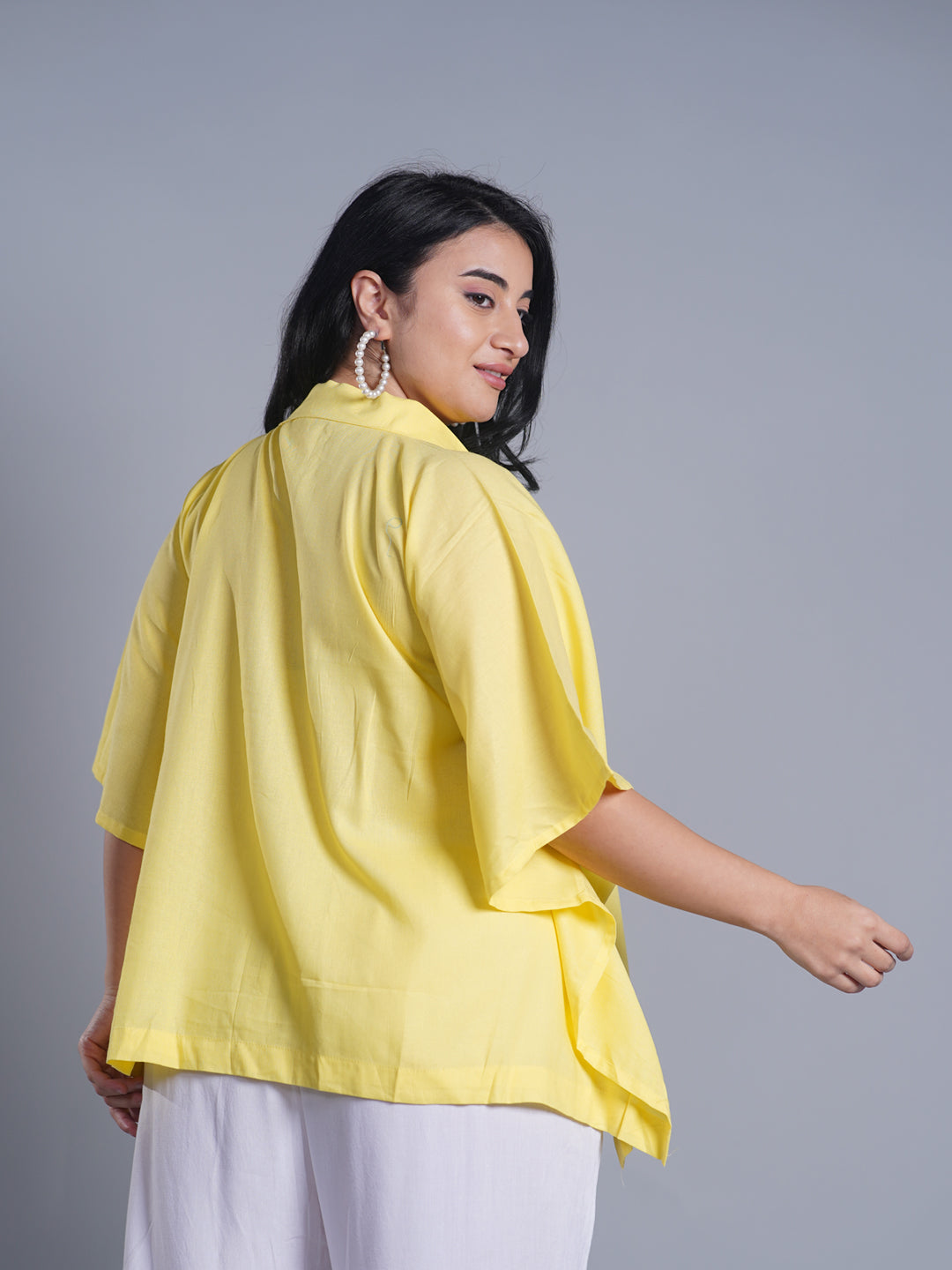 Lemon Kaftan Top - Mujer