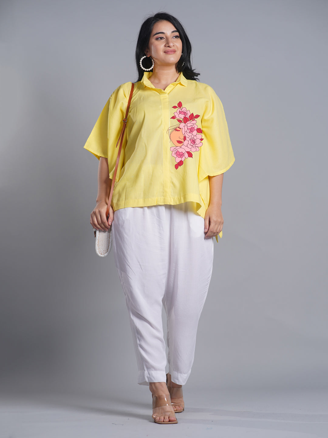 Lemon Kaftan Top - Mujer