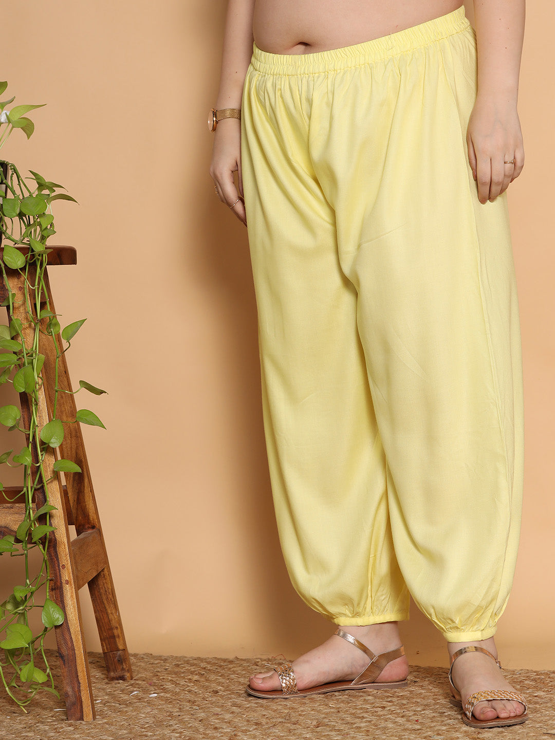 Lemon Rayon Balloon Salwar