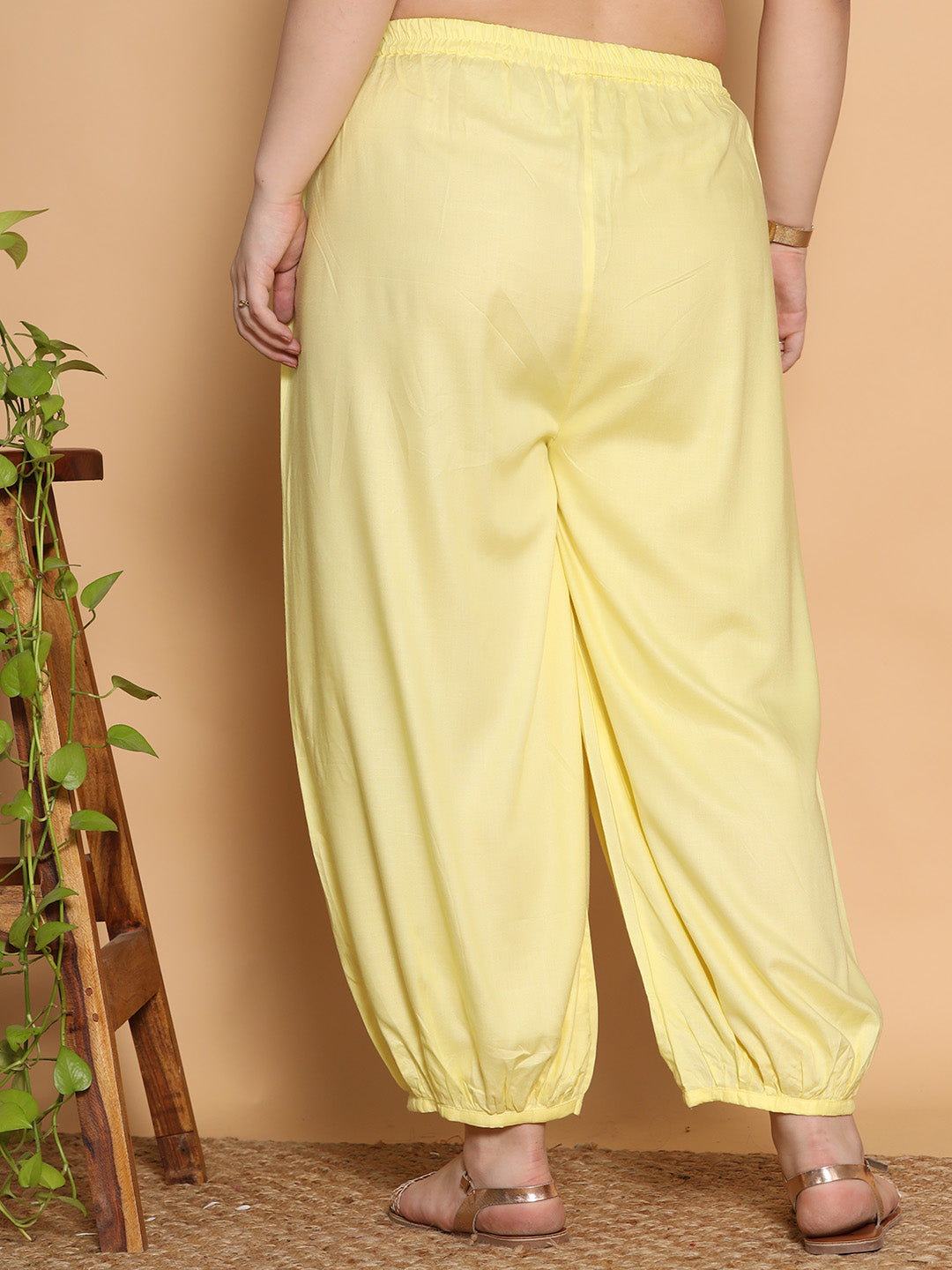 Lemon Rayon Balloon Salwar