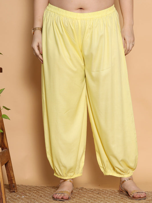 Lemon Rayon Balloon Salwar