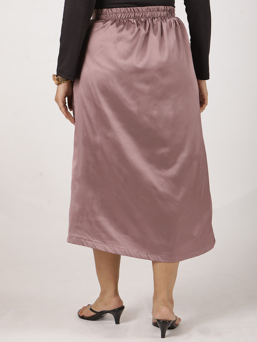 Lilac Satin Skirt