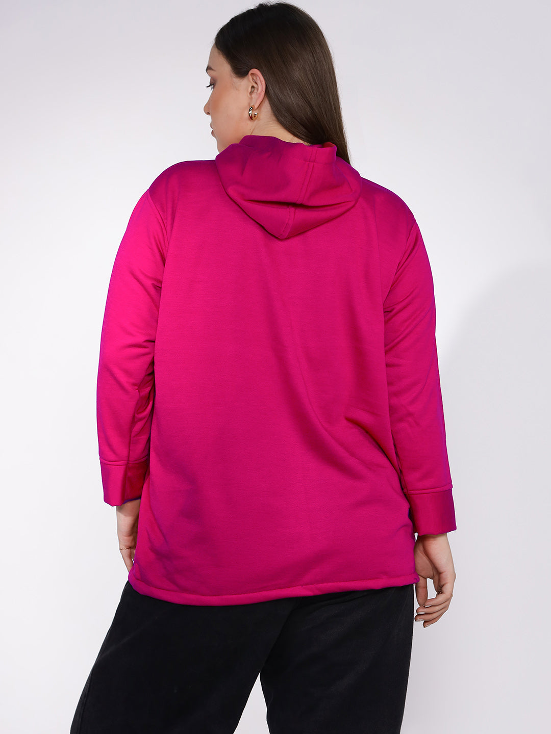 Magenta Fleece Hoodie - PinkOasis