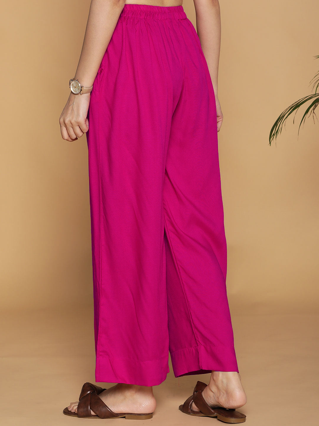 Magenta Palazzo Pants