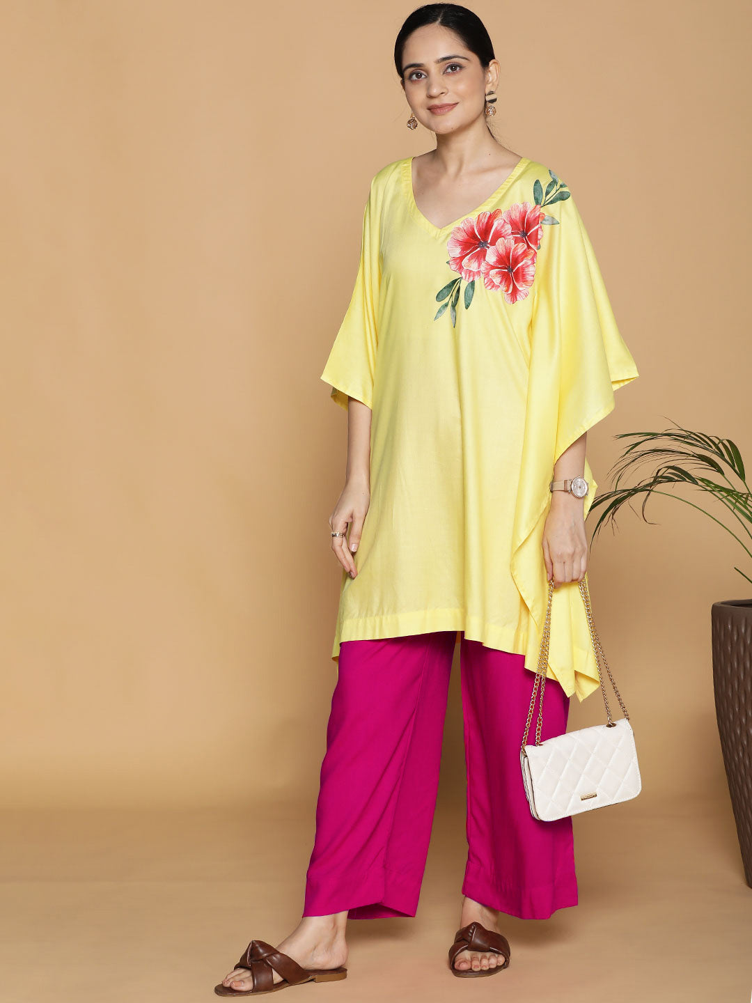Magenta Palazzo Pants