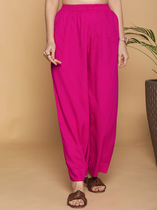 Magenta Palazzo Pants