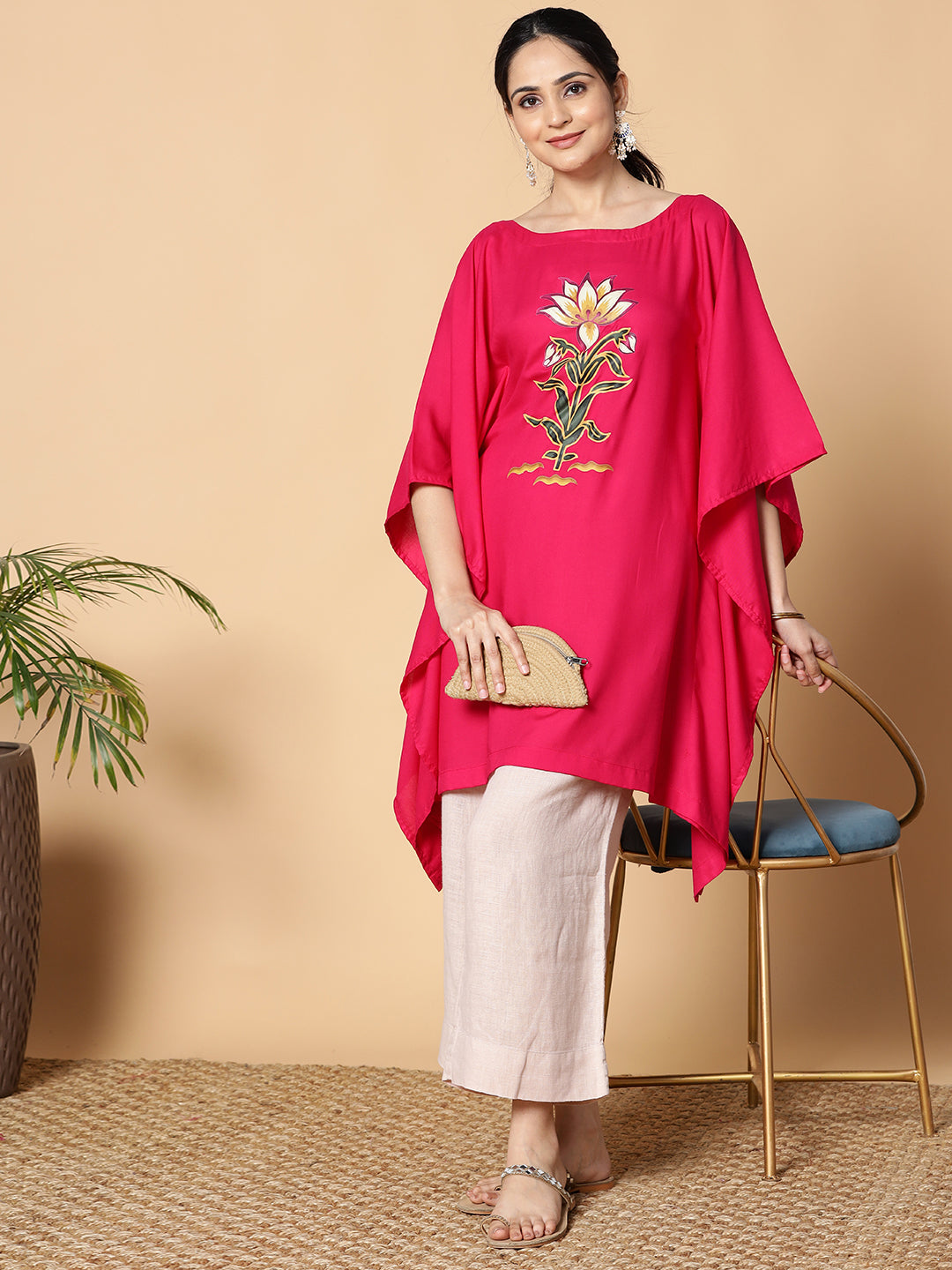 Magenta Rayon Kaftan - new beginnings