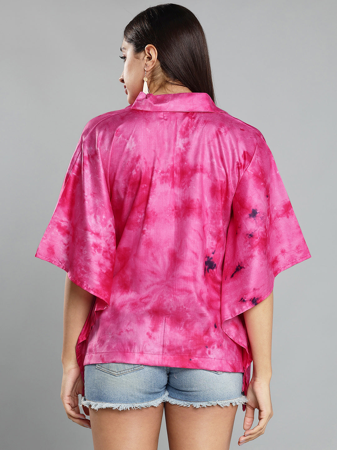 Magenta Rayon TieDyeTop - Etherea