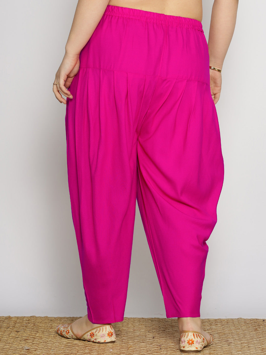 Magenta Rayon Tulip Salwar