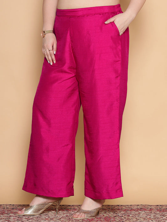 Magenta Silk Palazzo