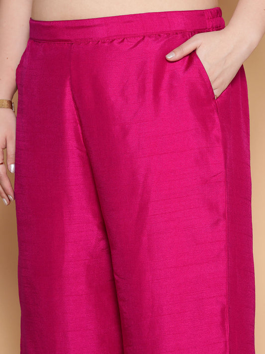 Magenta Silk Palazzo